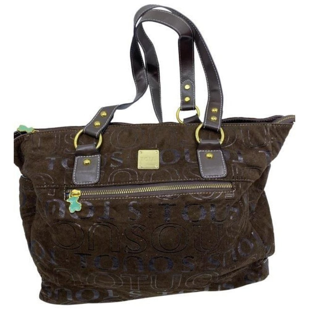 tous msrp brown suede leather cross body bag